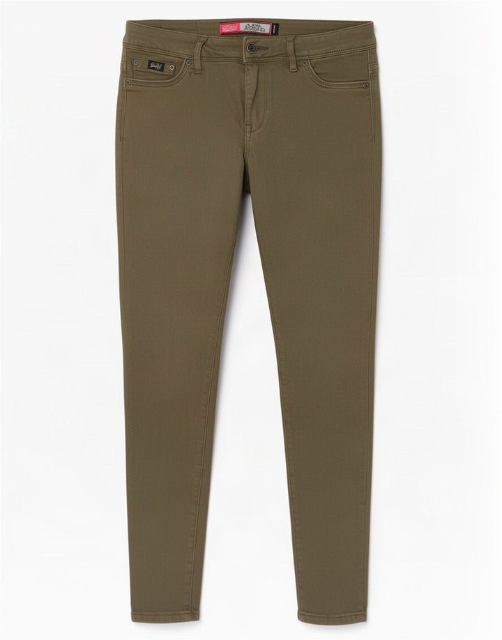 Superdry Womens Alexia Jegging Jeans W30 L32 Khaki Cotton