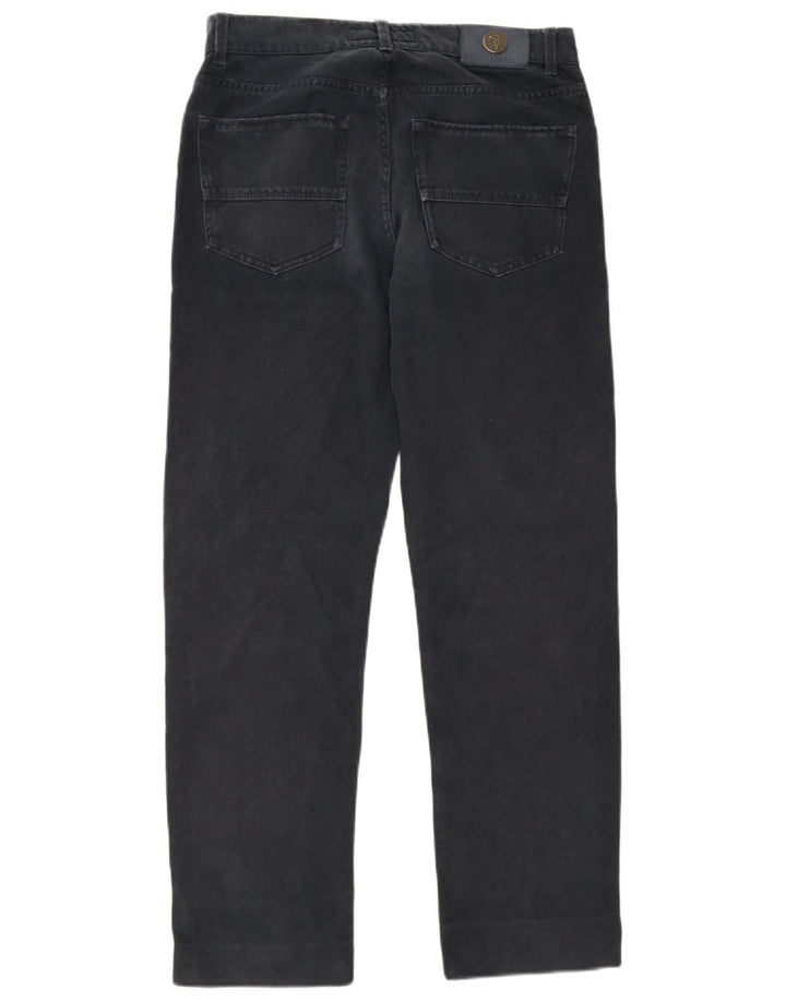 Trussardi Mens Straight Jeans IT 48 Medium W34 L30 Black Cotton
