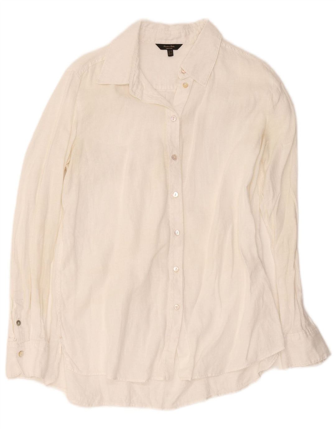 Massimo Dutti Womens Shirt EU 36 XS White