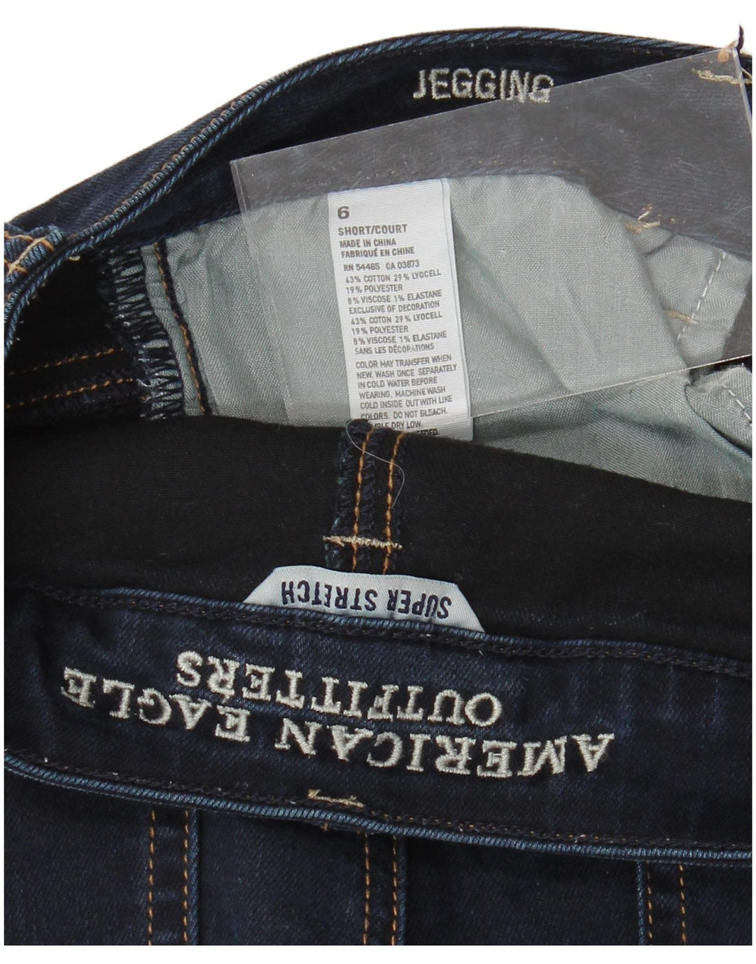 AMERICAN EAGLE Womens Jegging Jeans US 6 Medium W30 L28 Navy Blue Cotton Vintage American Eagle and Second-Hand American Eagle from Messina Hembry 