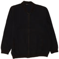 Marks & Spencer Mens Full Zip Cardigan Sweater 2XL Black Cotton