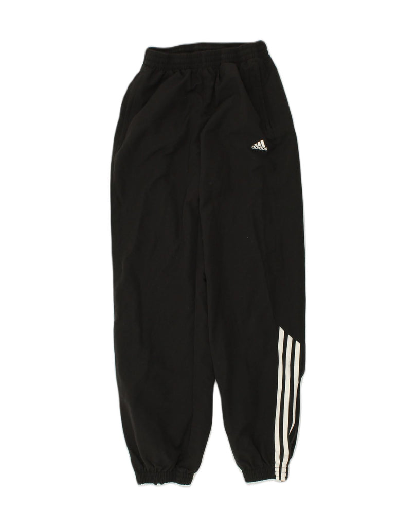 ADIDAS Girls Tracksuit Trousers Joggers 13-14 Years Black Polyester | Vintage Adidas | Thrift | Second-Hand Adidas | Used Clothing | Messina Hembry 