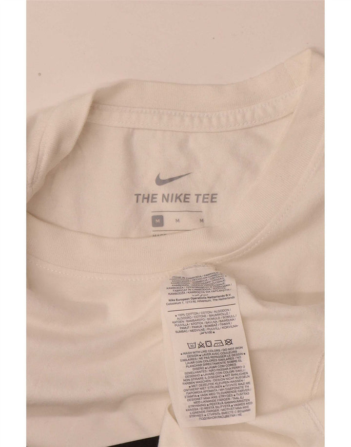 Nike Mens Graphic T-Shirt Top Medium White Cotton Sports