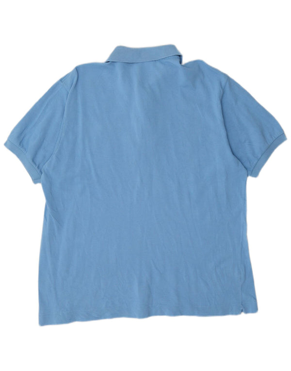 Lacoste Mens Polo Shirt Size 5 Large Blue Cotton