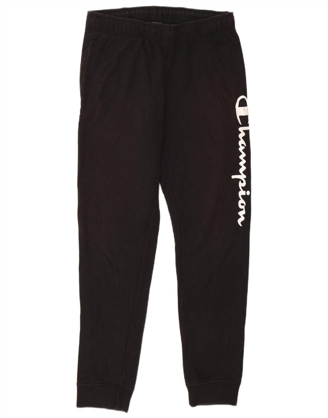 Champion Mens Tracksuit Trousers Joggers Large  Black Cotton