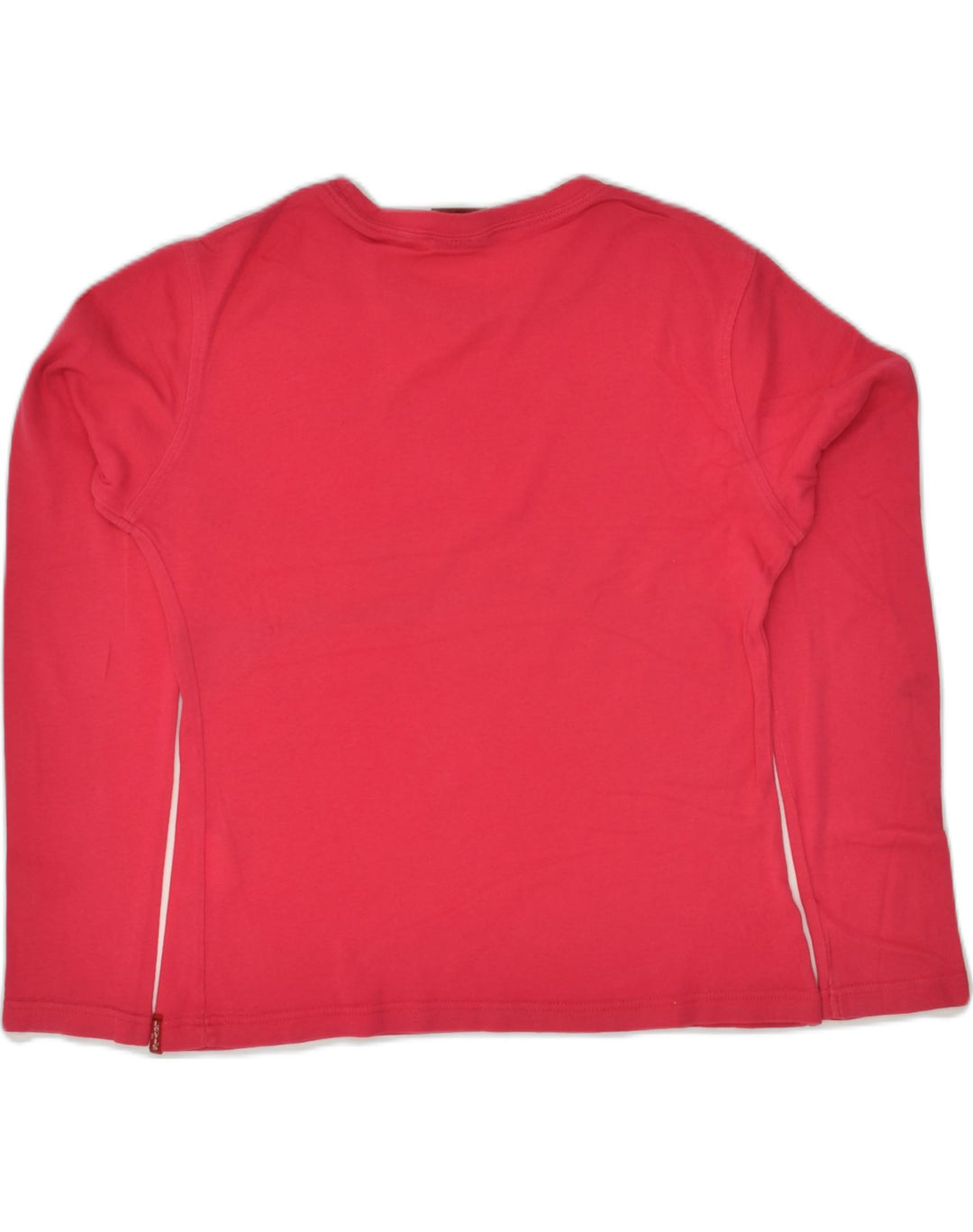 VINTAGE Girls Graphic Top Long Sleeve 13-14 Years Red Cotton | Vintage Vintage | Thrift | Second-Hand Vintage | Used Clothing | Messina Hembry 