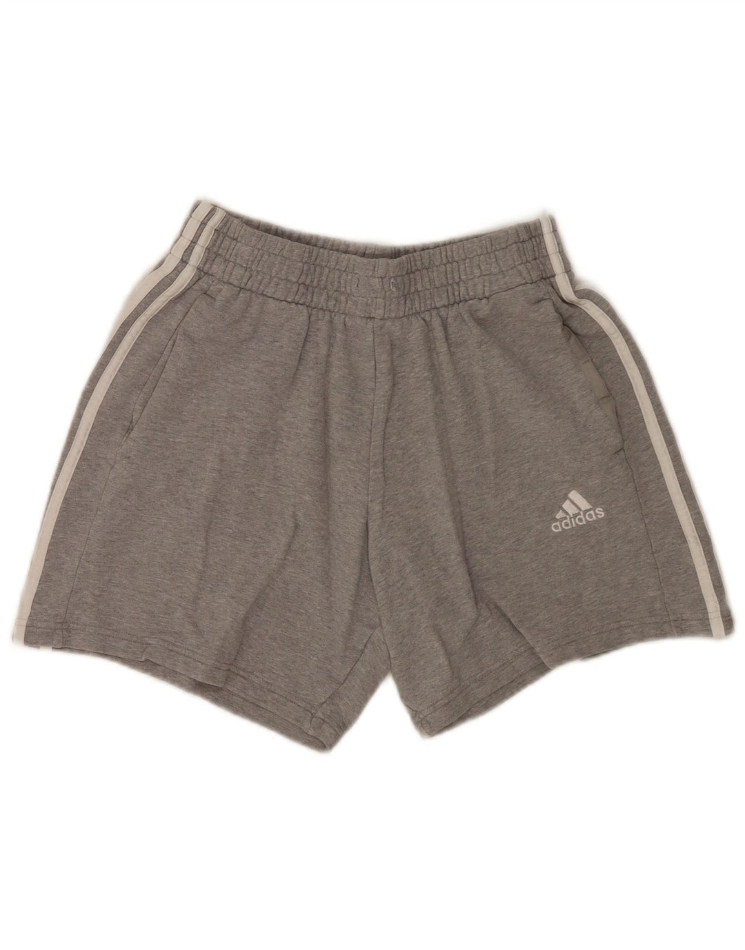 Adidas Mens Sport Shorts Medium Grey Flecked Cotton