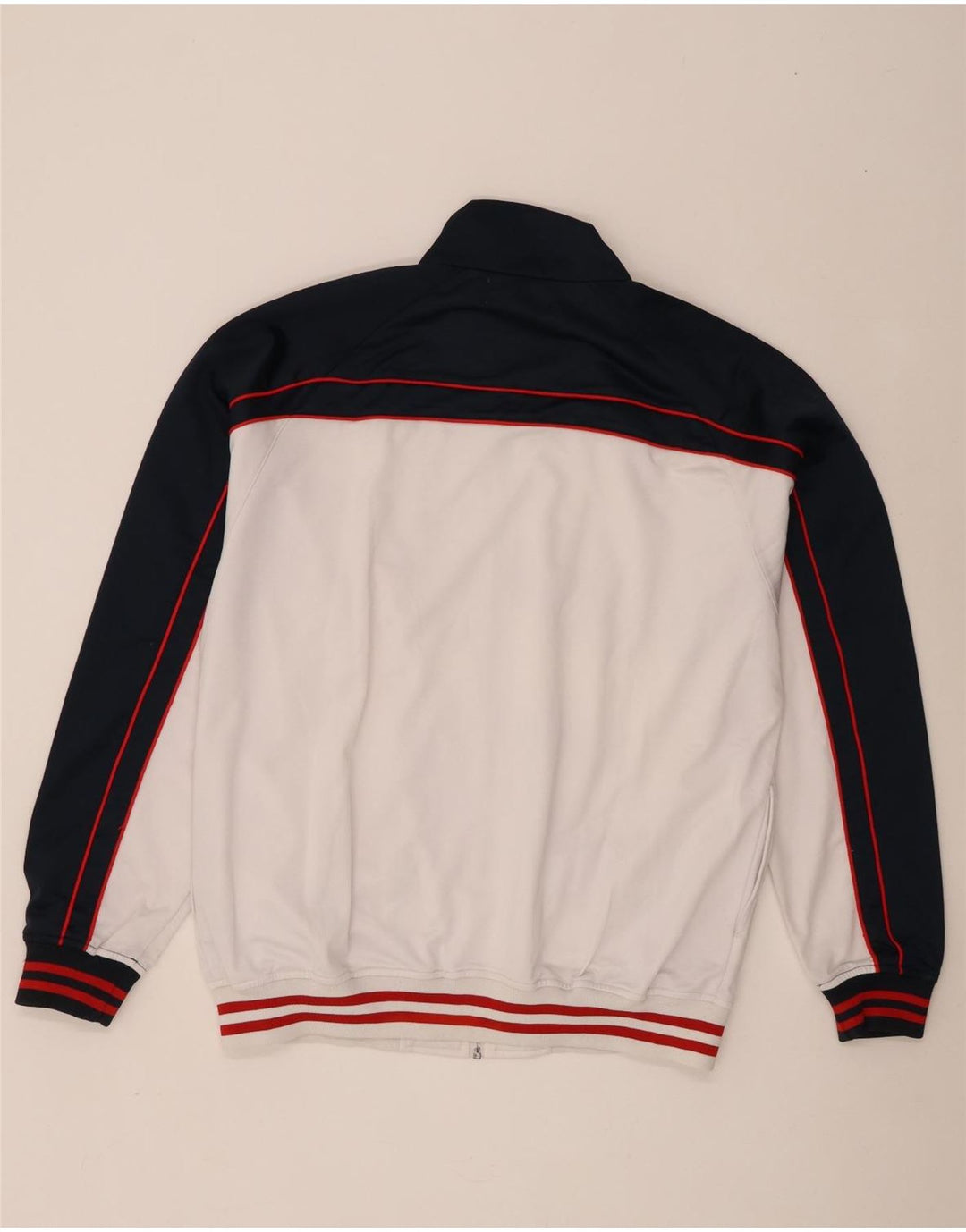 Kappa Mens Tracksuit Top Jacket 2XL White Colourblock Polyester
