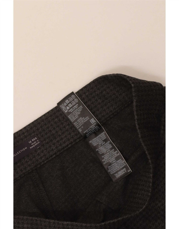 Marks & Spencer Womens Casual Trousers UK 12 Medium W30 L29 Grey