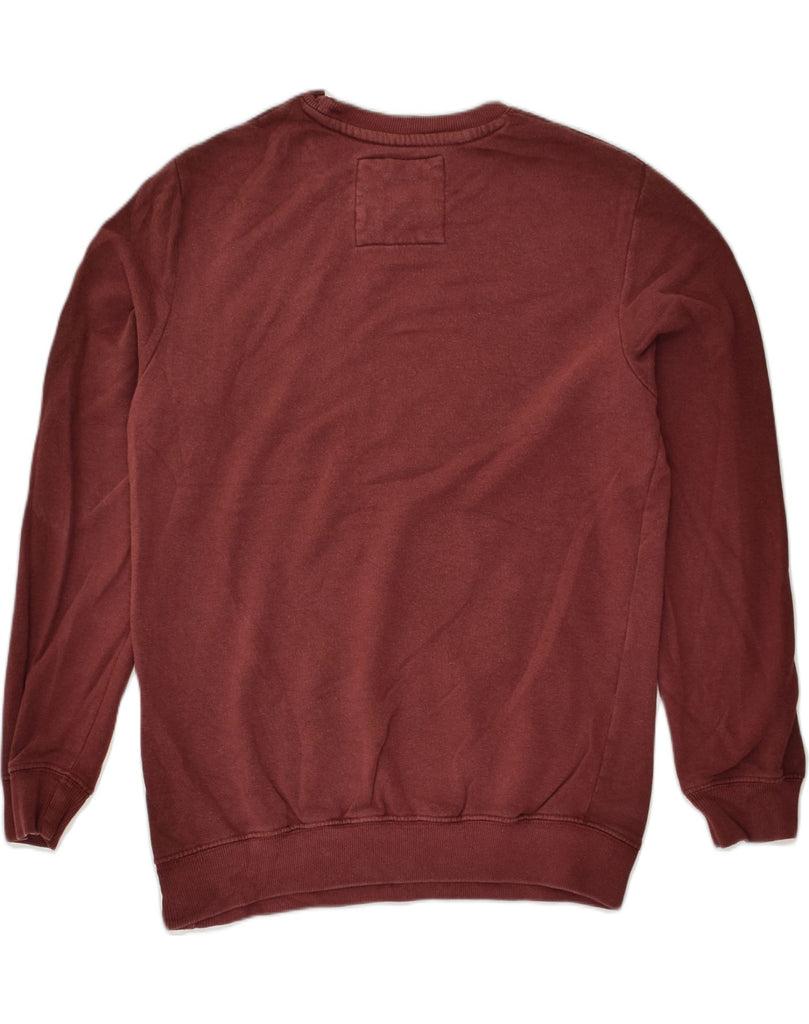 PULL & BEAR Mens Sweatshirt Jumper Small Maroon Cotton | Vintage Pull & Bear | Thrift | Second-Hand Pull & Bear | Used Clothing | Messina Hembry 