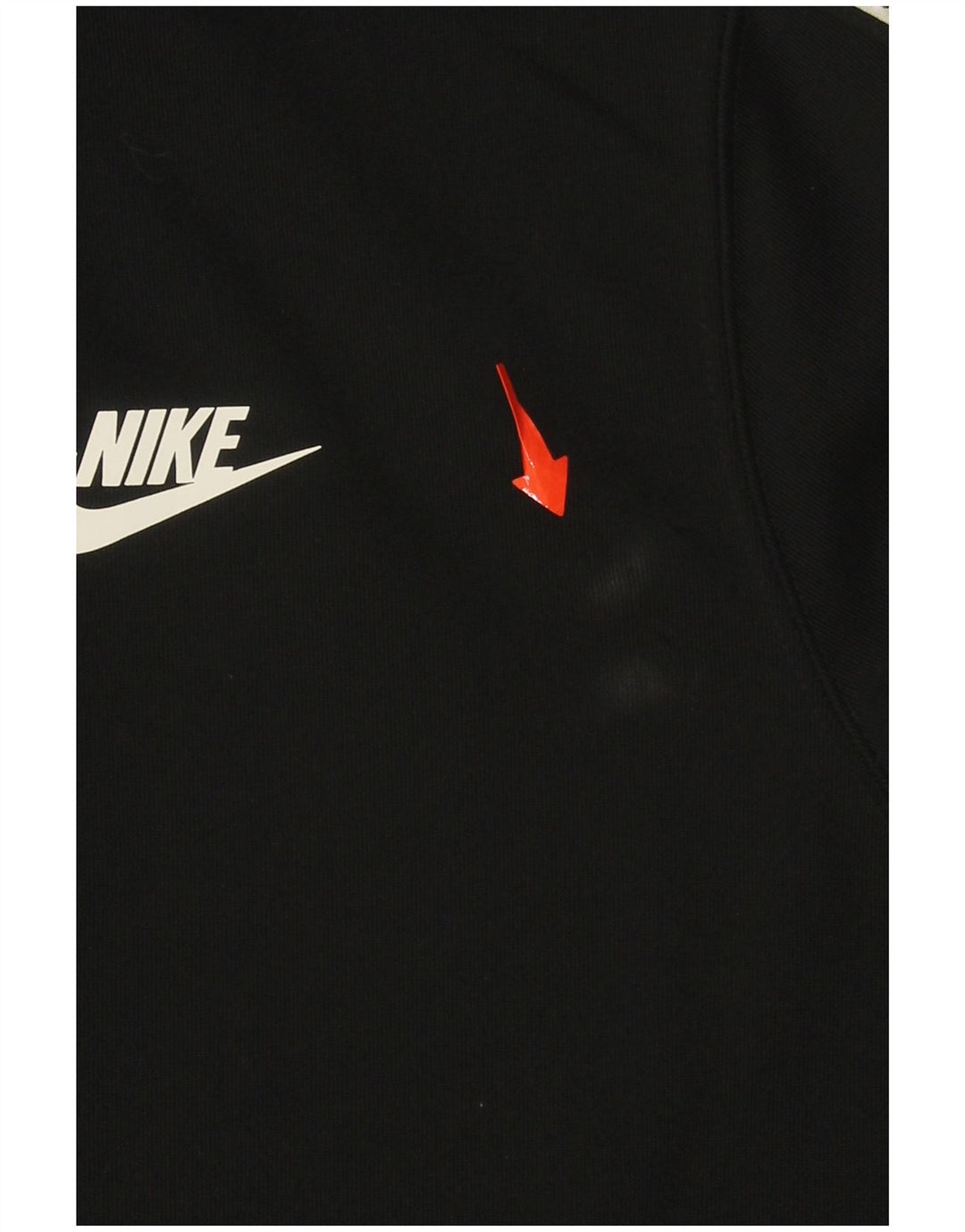 NIKE Boys Graphic Zip Hoodie Sweater 13-14 Years XL  Black Polyester
