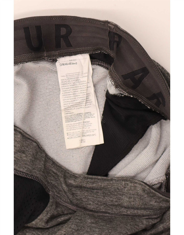 Under Armour Mens Tracksuit Trousers Medium Grey Colourblock Polyester
