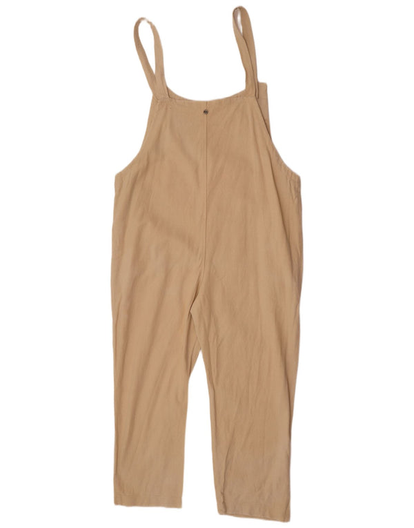Billabong Womens Jumpsuit UK 14 Medium Beige Cotton