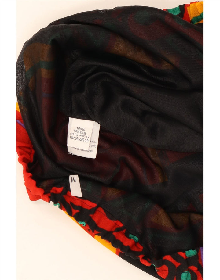 Vintage Womens Pleated Skirt Medium W30  Multicoloured Geometric Polyester