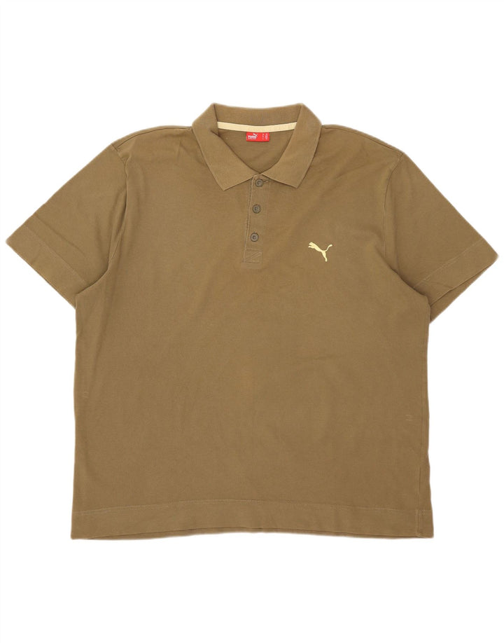 Puma Mens Polo Shirt 2XL Khaki