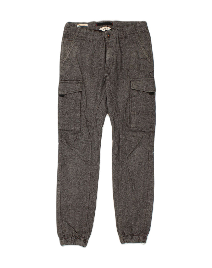 JACK & JONES Womens Paul Tapered Cargo Trousers W30 L34 Grey Cotton | Vintage Jack & Jones | Thrift | Second-Hand Jack & Jones | Used Clothing | Messina Hembry 