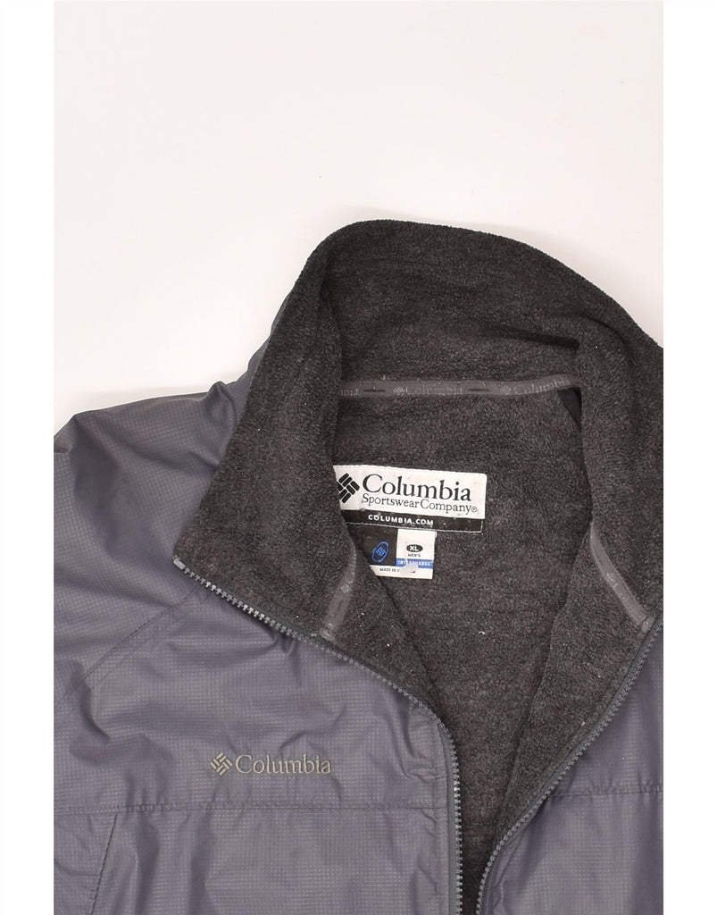 COLUMBIA Mens Windbreaker Jacket UK 42 XL Grey Nylon | Vintage Columbia | Thrift | Second-Hand Columbia | Used Clothing | Messina Hembry 