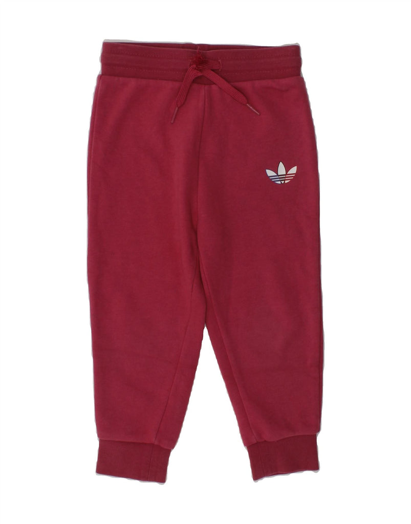 ADIDAS Girls Tracksuit Trousers Joggers 2-3 Years Pink Cotton | Vintage Adidas | Thrift | Second-Hand Adidas | Used Clothing | Messina Hembry 