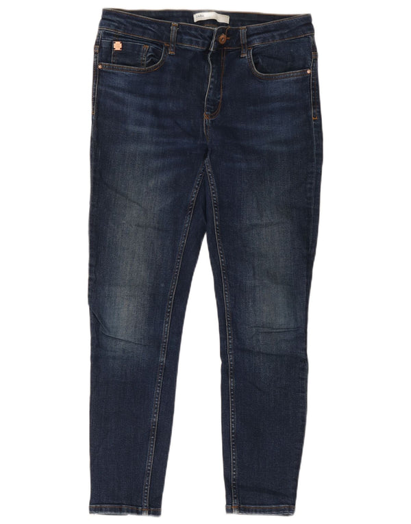 Zara Mens Skinny Jeans EU 42 Large W32 L27 Navy Blue Cotton