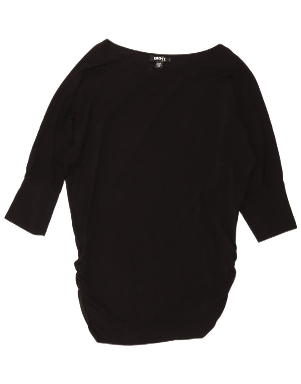 DKNY Womens Batwing Tunic Dress UK 16 Large Black Viscose