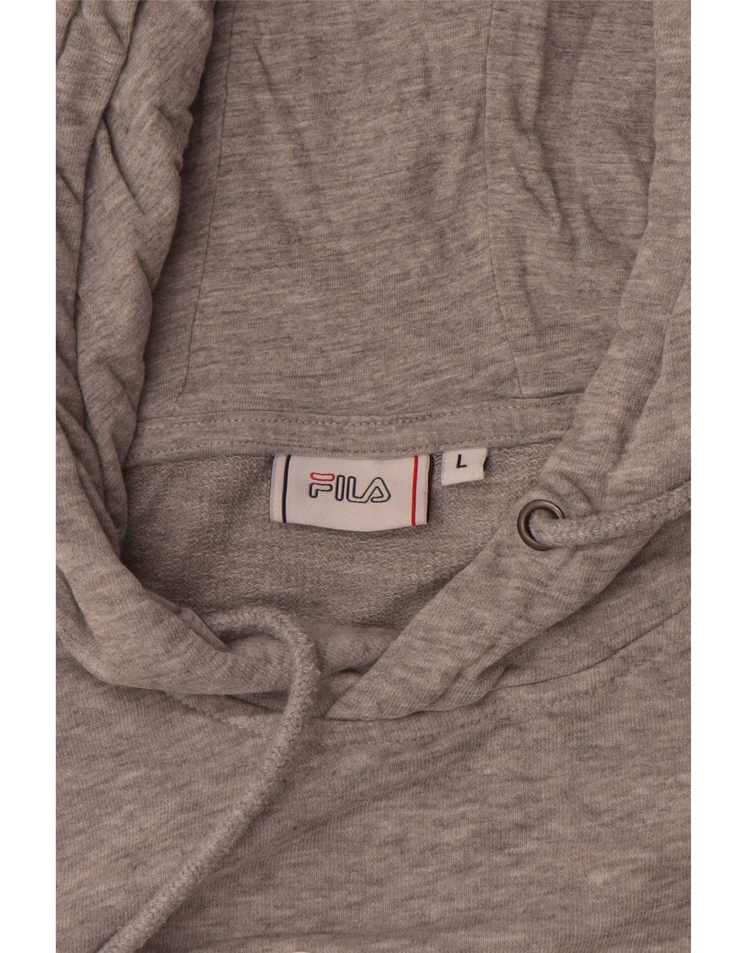 Fila Mens Graphic Hoodie Jumper Large Grey Flecked