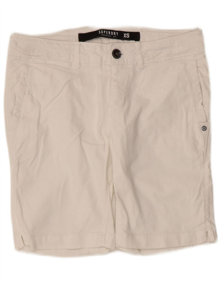Superdry Womens Chino Shorts XS W30 White Cotton