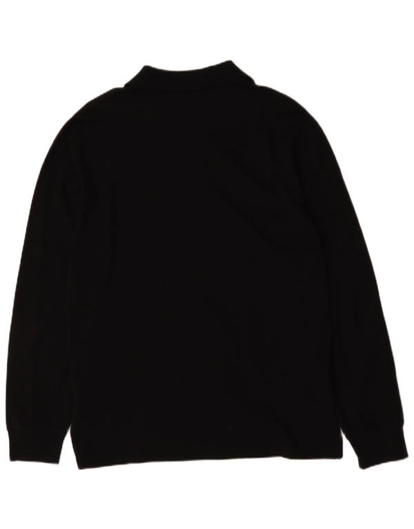Polo Ralph Lauren Mens Long Sleeve Custom Slim Fit Polo Shirt Large Black