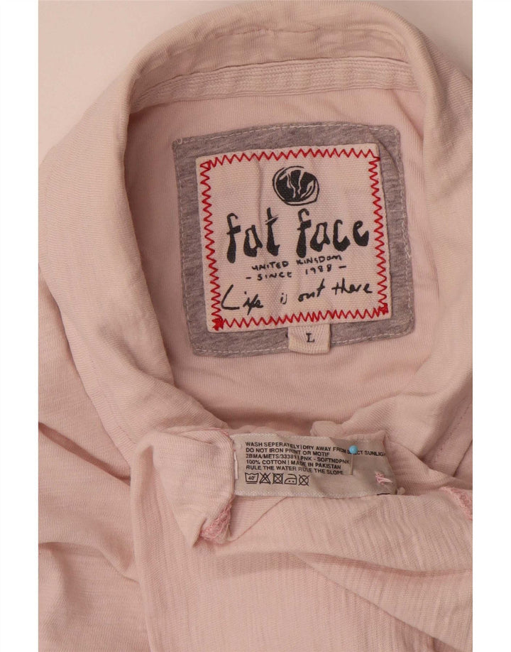 Fat Face Mens Polo Shirt Large Pink