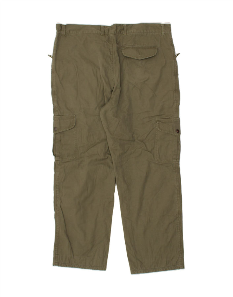 VINTAGE Mens Straight Cargo Trousers IT 58 4XL W38 L28 Khaki | Vintage Vintage | Thrift | Second-Hand Vintage | Used Clothing | Messina Hembry 