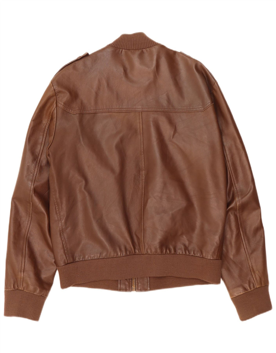 Conbipel Mens Leather Jacket IT 52 Large Brown Leather