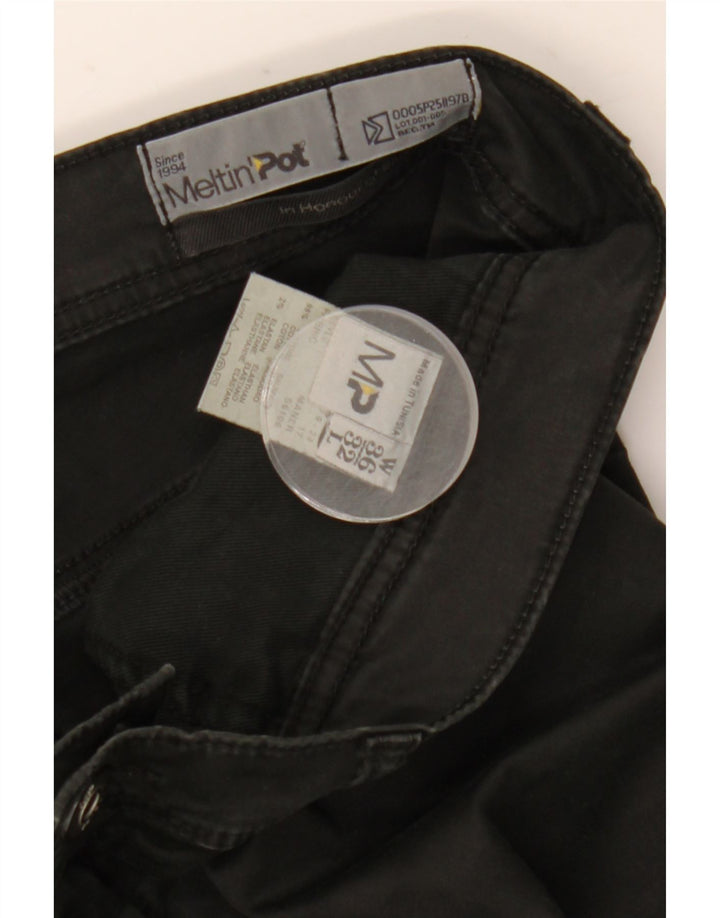 Meltin' Pot Mens Straight Jeans W36 L32 Black Cotton