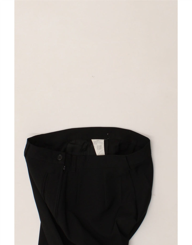BENETTON Womens Tapered Suit Trousers IT 42 Medium W28 L29 Black Polyester Vintage Benetton and Second-Hand Benetton from Messina Hembry 