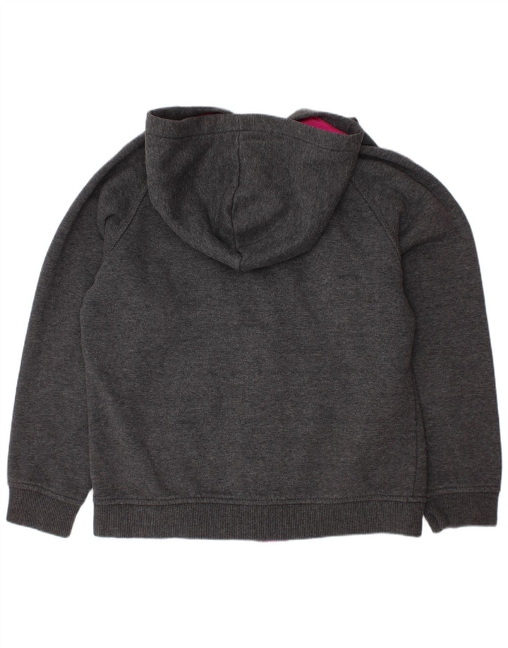 CANTERBURY Girls Zip Hoodie Sweater 7-8 Years Grey