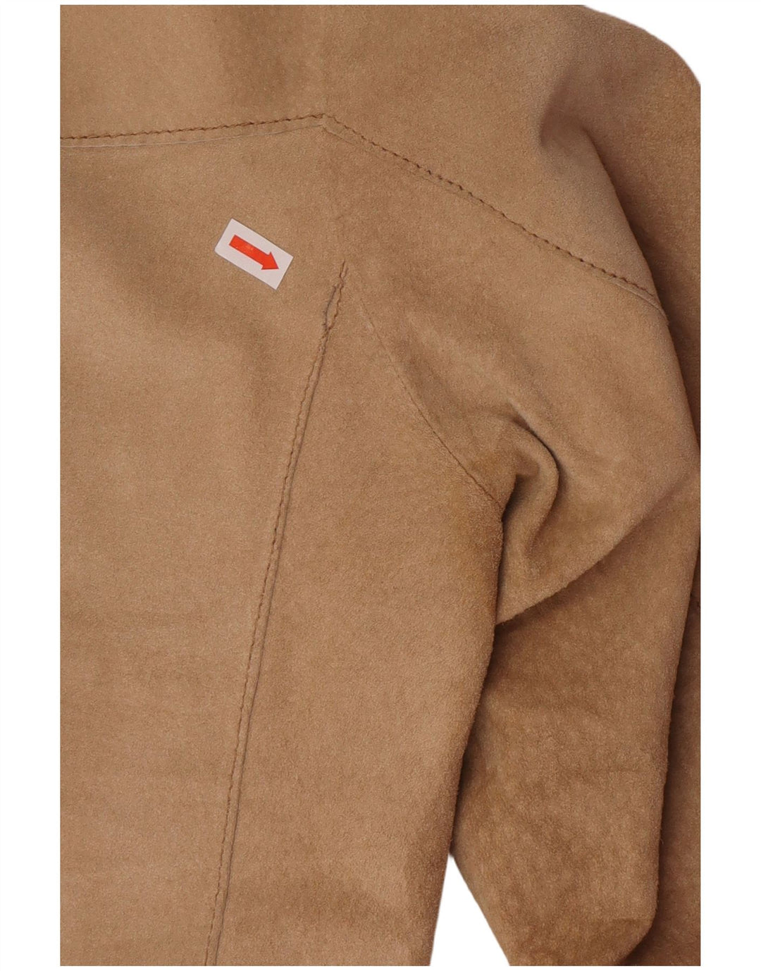 Conbipel Womens 2 Button Suede Blazer Jacket IT 48 XL Beige Leather