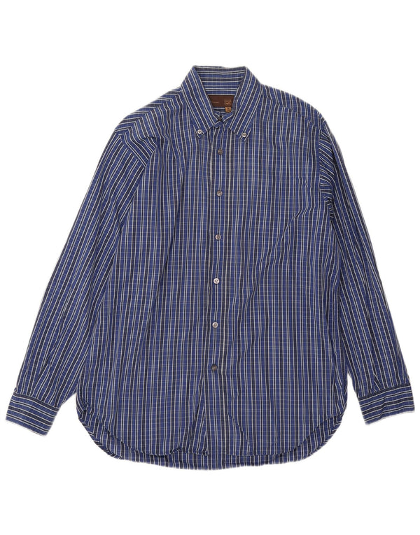 Gas Mens Shirt Small Blue Check