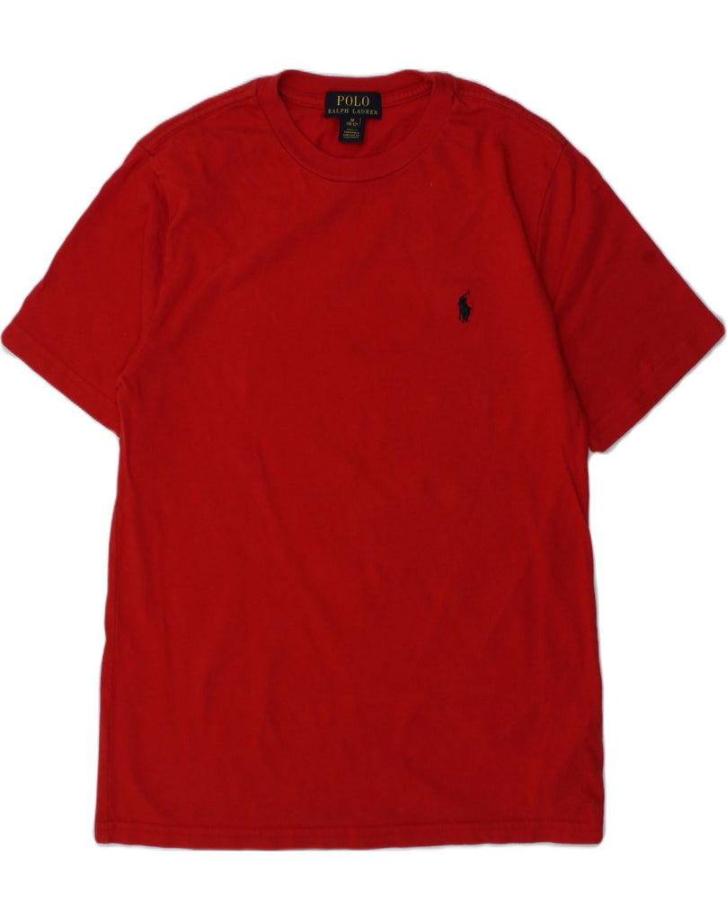 POLO RALPH LAUREN Boys T-Shirt Top 10-11 Years Medium  Red Cotton | Vintage Polo Ralph Lauren | Thrift | Second-Hand Polo Ralph Lauren | Used Clothing | Messina Hembry 