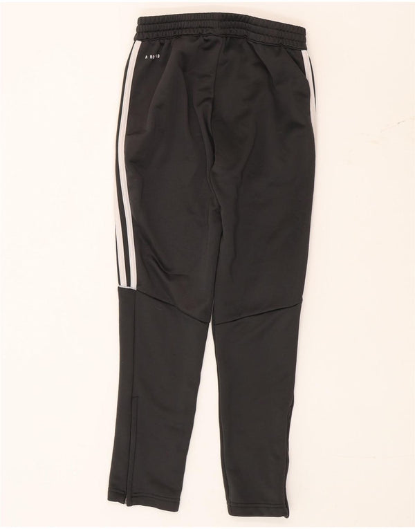Adidas Boys Aeroready Tracksuit Trousers 11-12 Years Black Polyester