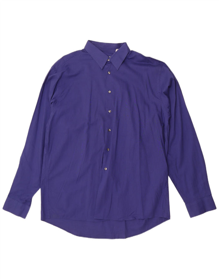 Calvin Klein Mens Shirt Size 17 XL Blue