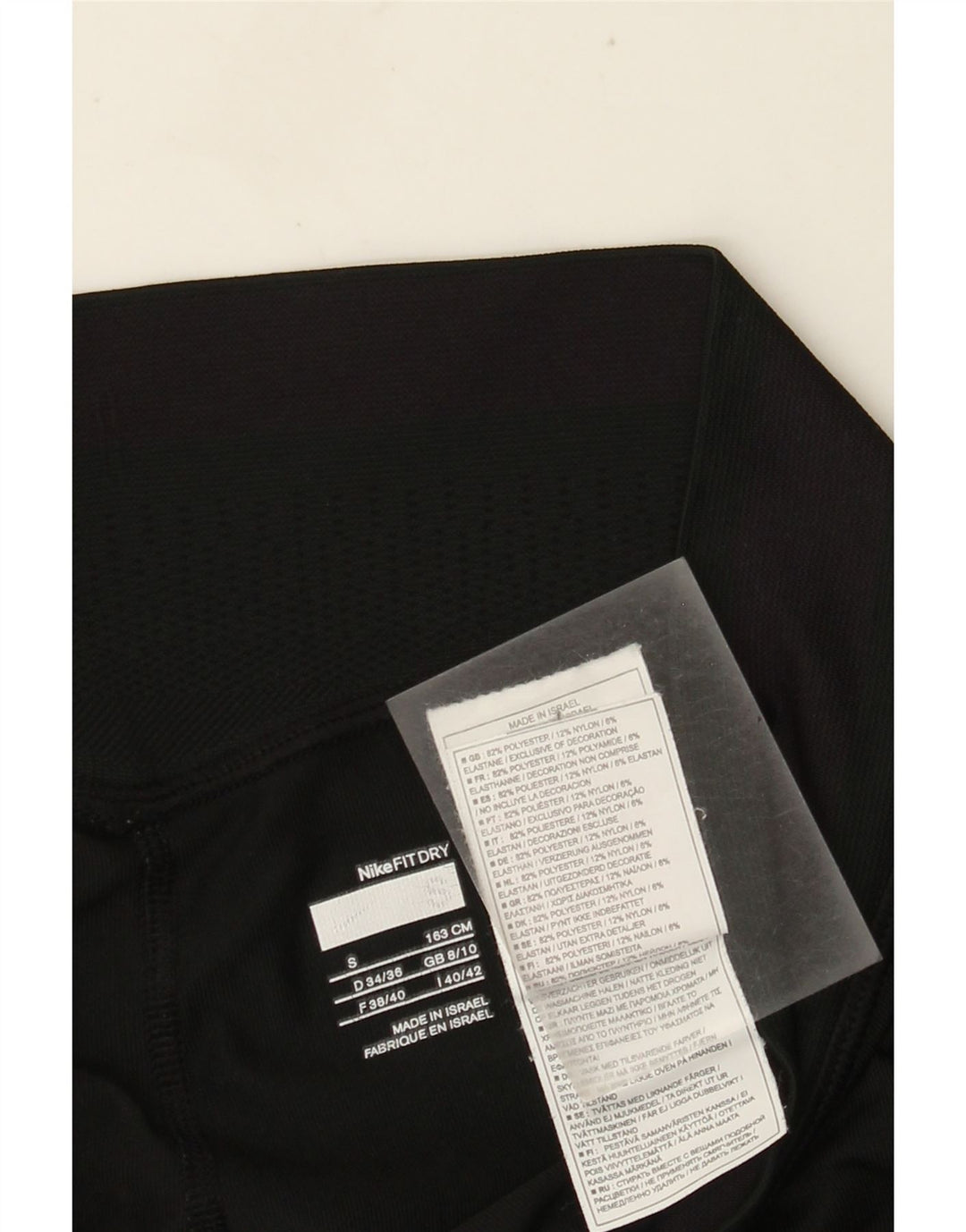Nike Womens Capri Leggings UK 8/10 Small  Black Polyester