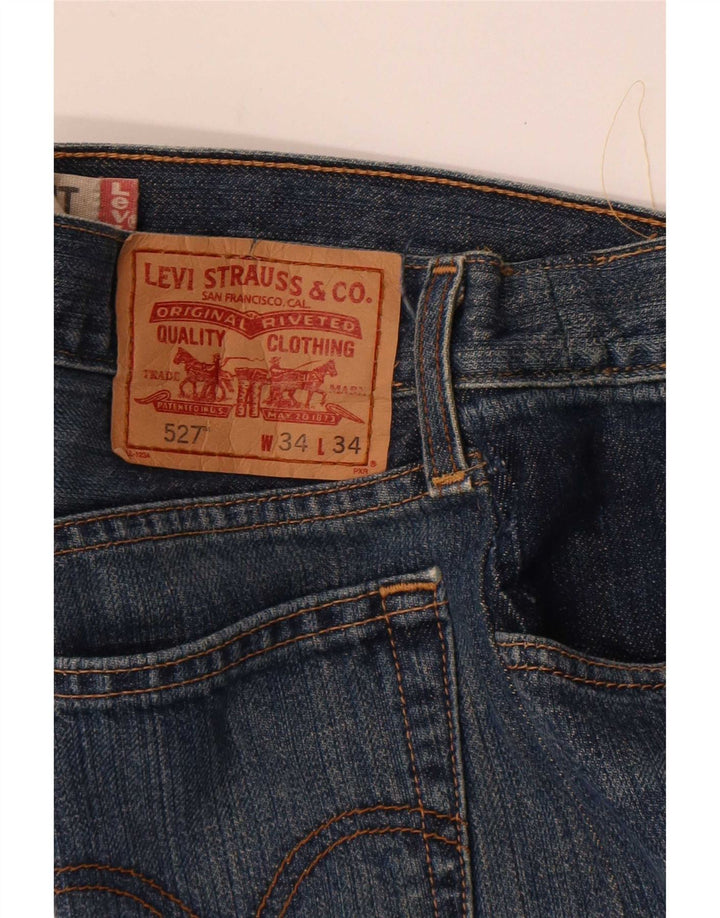 Levi's Mens 527 Low Bootcut Jeans W34 L29 Blue