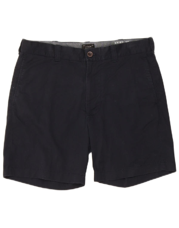 J. Crew Mens Chino Shorts W30 Medium Navy Blue Cotton