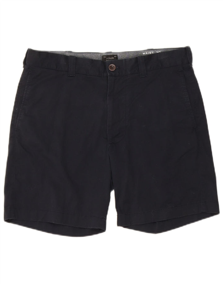 J. Crew Mens Chino Shorts W30 Medium Navy Blue Cotton