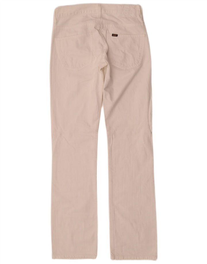 Lee Mens Knox Straight Jeans W30 L34 White Cotton