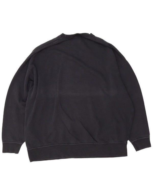 NIKE Mens Loose Fit Sweatshirt Jumper Small Black Cotton