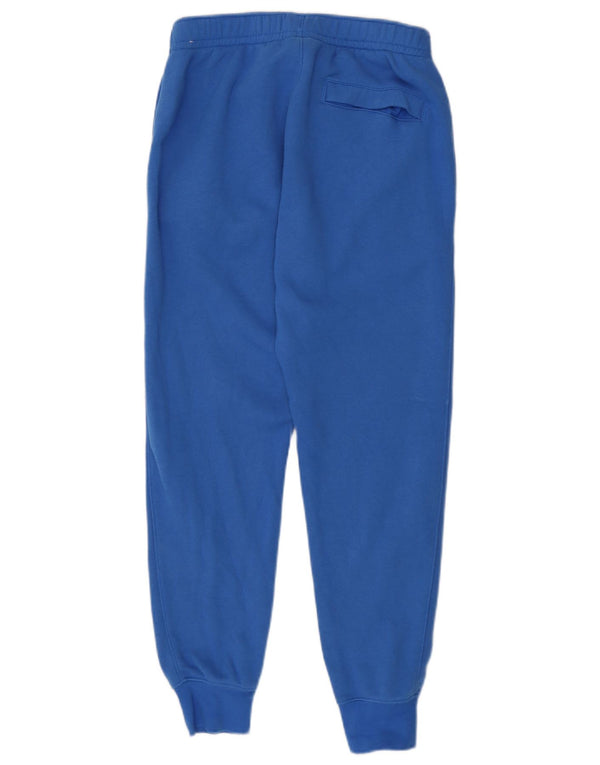 Nike Womens Tracksuit Trousers Joggers UK 10 Small  Blue Cotton
