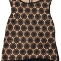 Oasis Womens Sleeveless Lace Blouse Top UK 10 Small Black Geometric