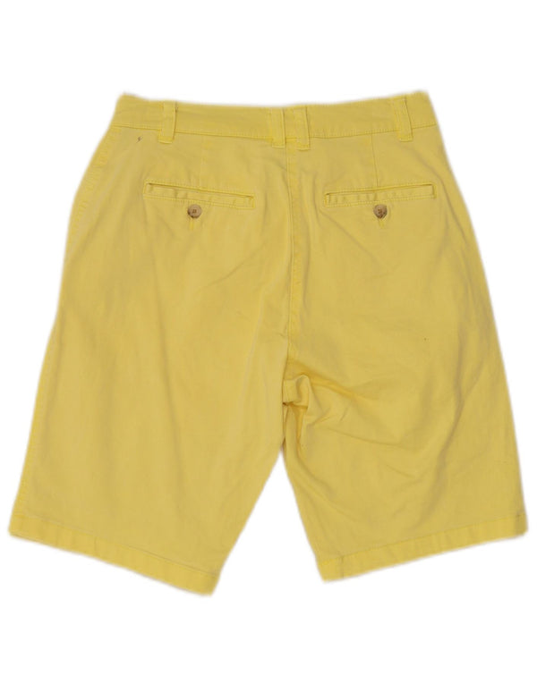 Joules Womens Chino Shorts UK 8 Small W26 Yellow Cotton