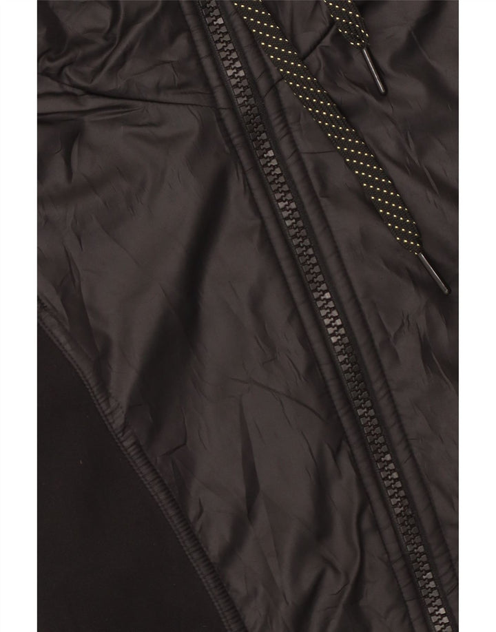 Adidas Womens Climalite Tracksuit Top Jacket UK 12 Medium  Black Polyester
