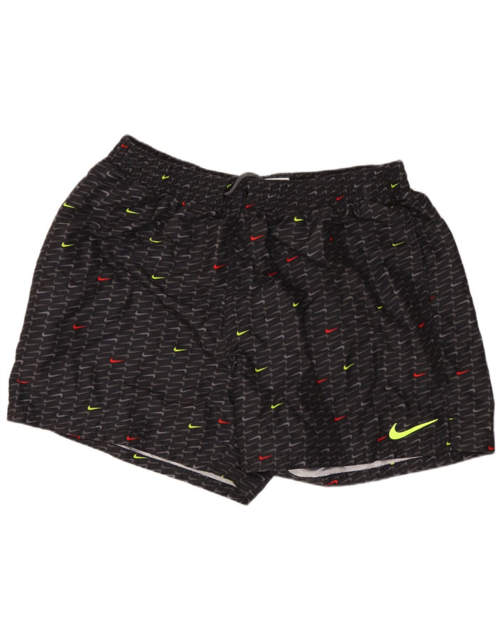 NIKE Mens Graphic Sport Shorts XL  Black Geometric Polyester