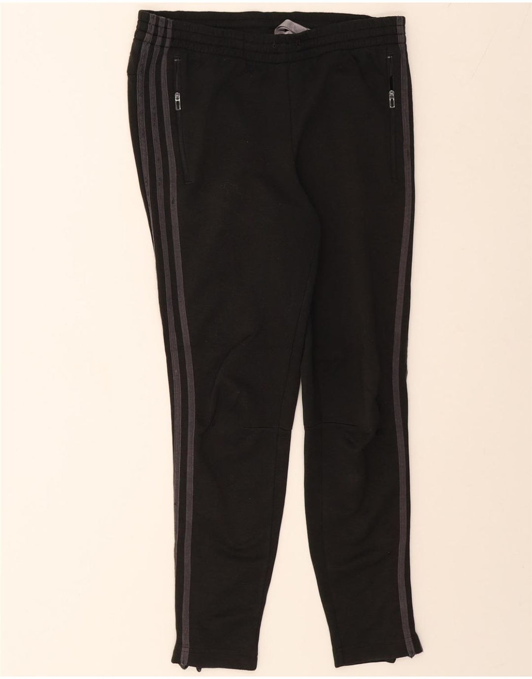 ADIDAS Womens Tracksuit Trousers UK 4/6 XS Black Polyester Vintage Adidas and Second-Hand Adidas from Messina Hembry 